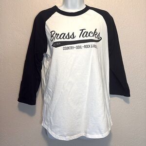 Brass Tacks bar baseball shirt merch size Small
